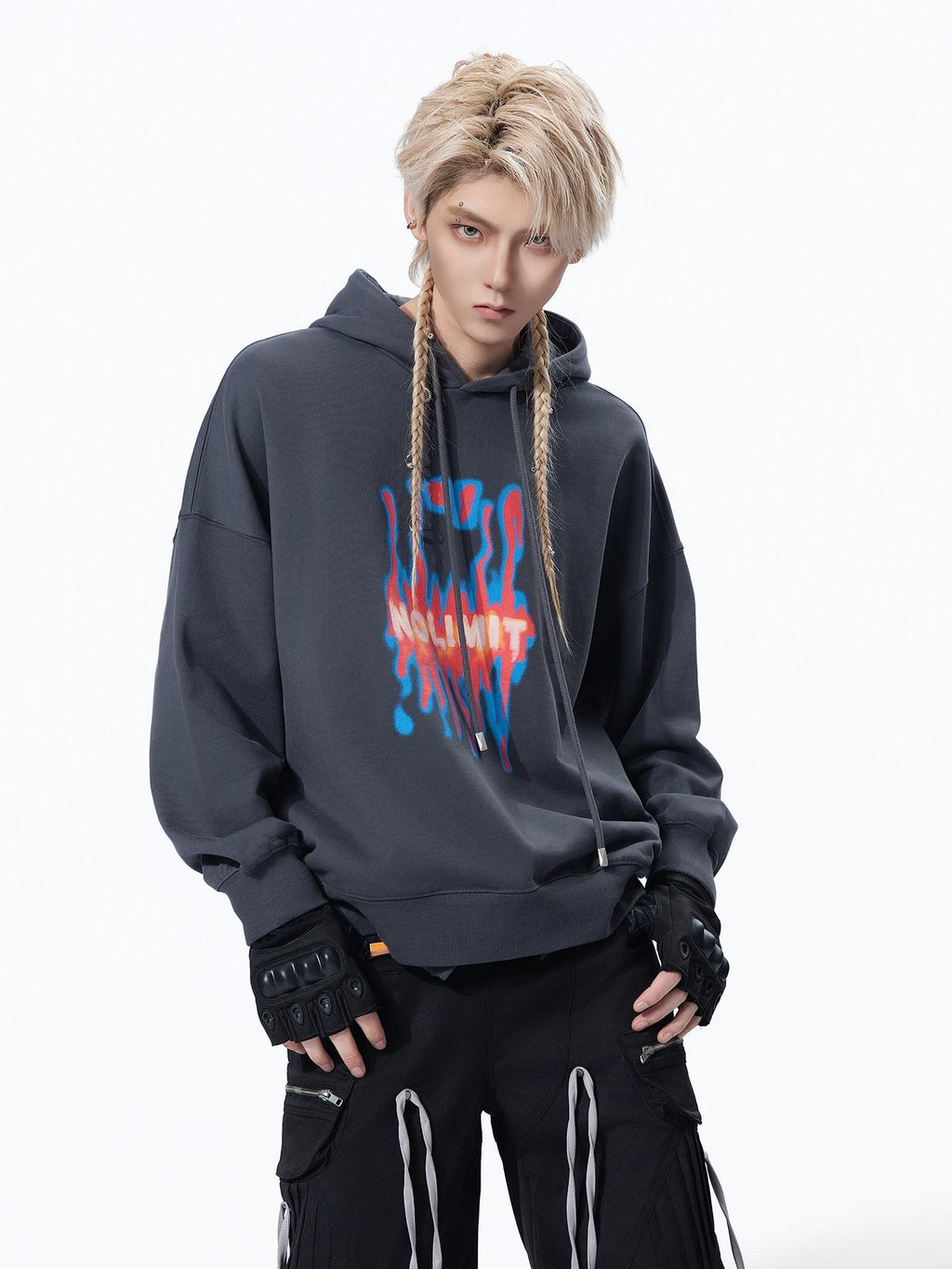 MOGONGSHE American Vintage Slouchy Chic Women's Heavyweight Cotton Hoodies