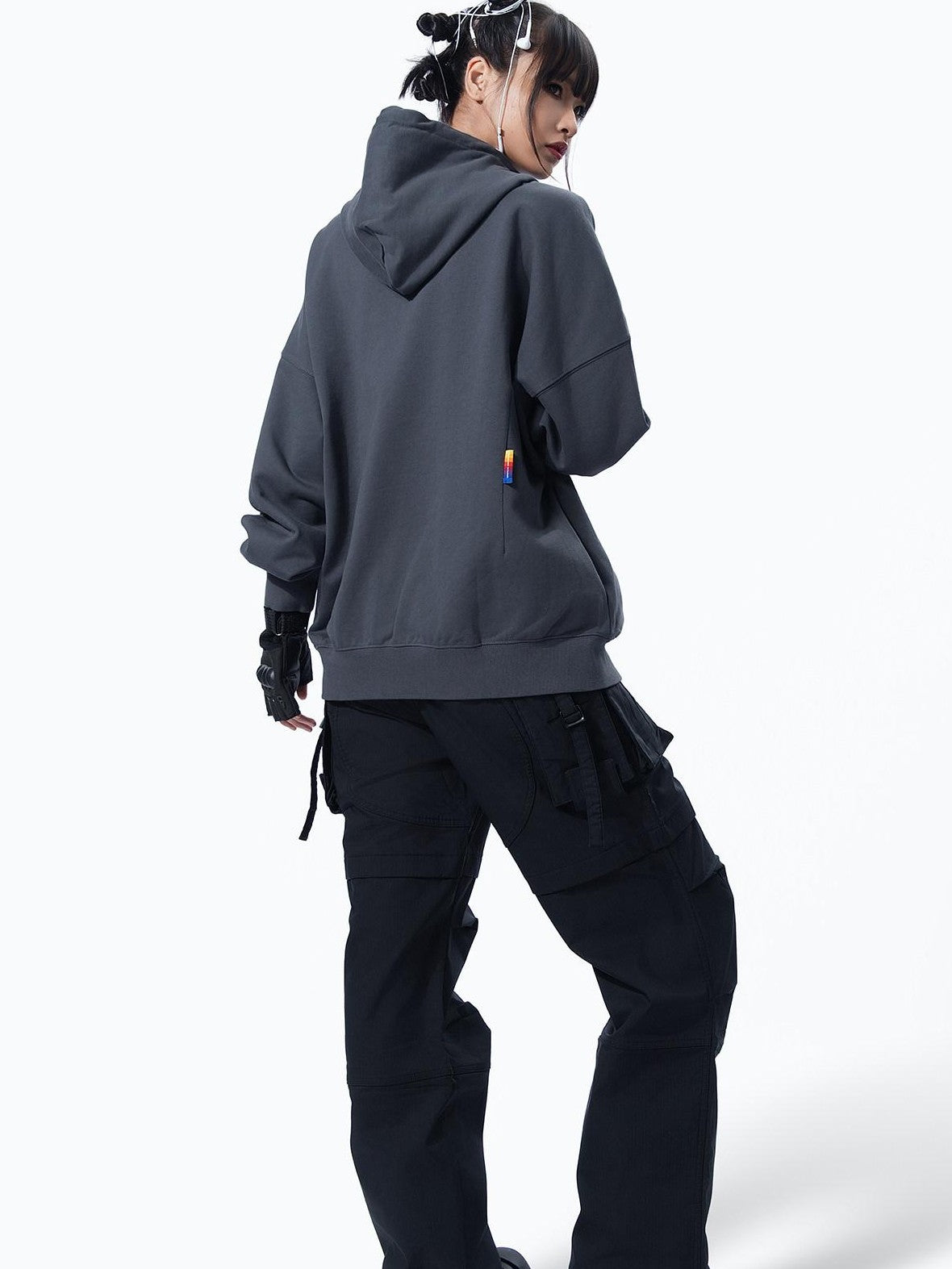 MOGONGSHE American Vintage Slouchy Chic Women's Heavyweight Cotton Hoodies