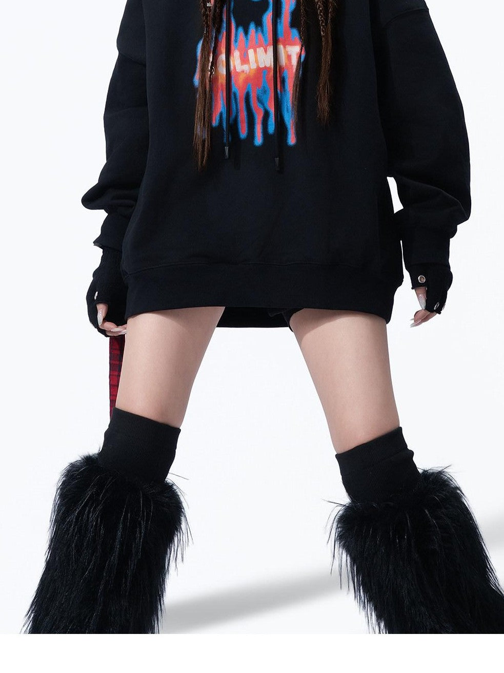 MOGONGSHE American Vintage Slouchy Chic Women's Heavyweight Cotton Hoodies