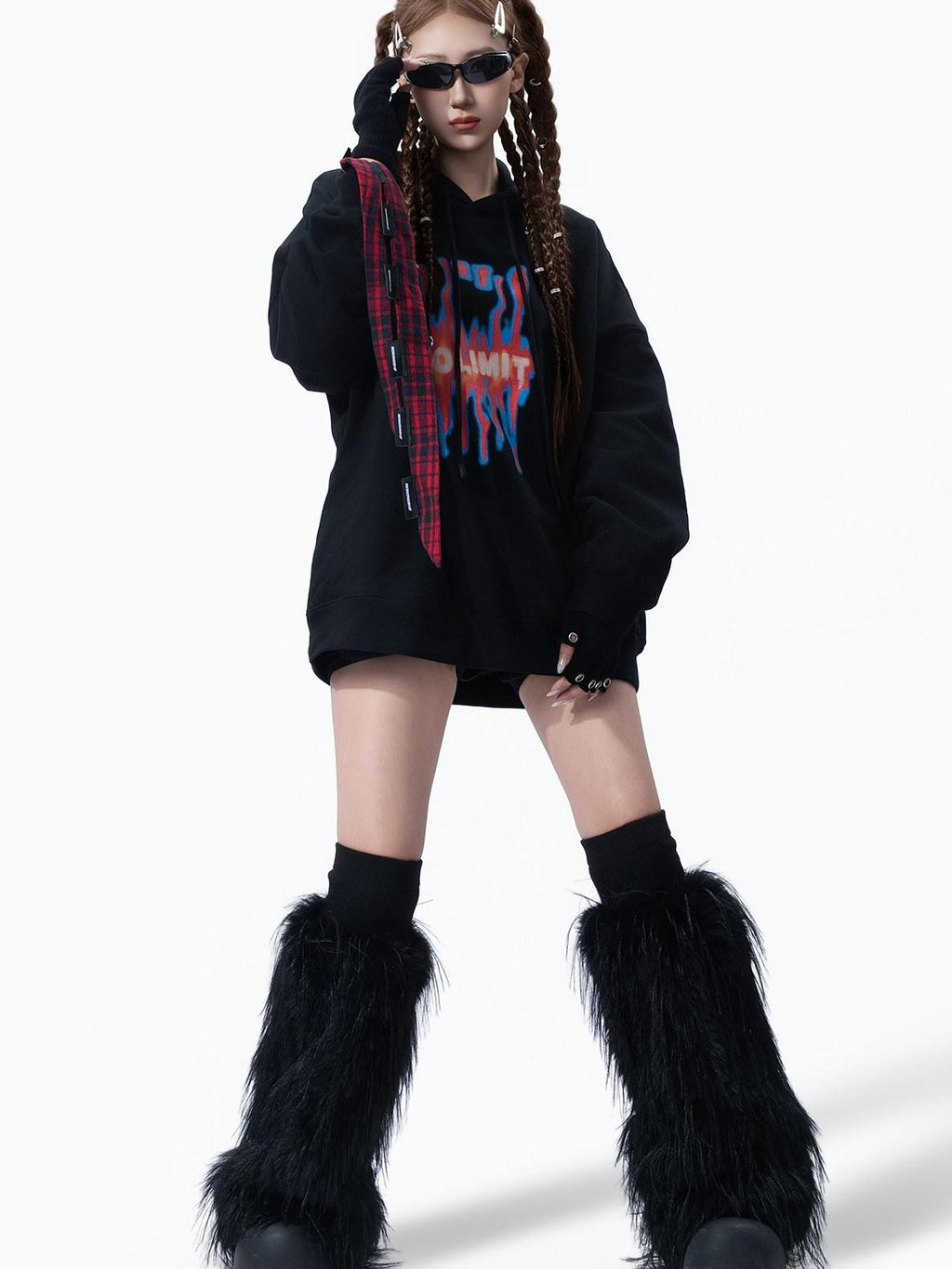 MOGONGSHE American Vintage Slouchy Chic Women's Heavyweight Cotton Hoodies