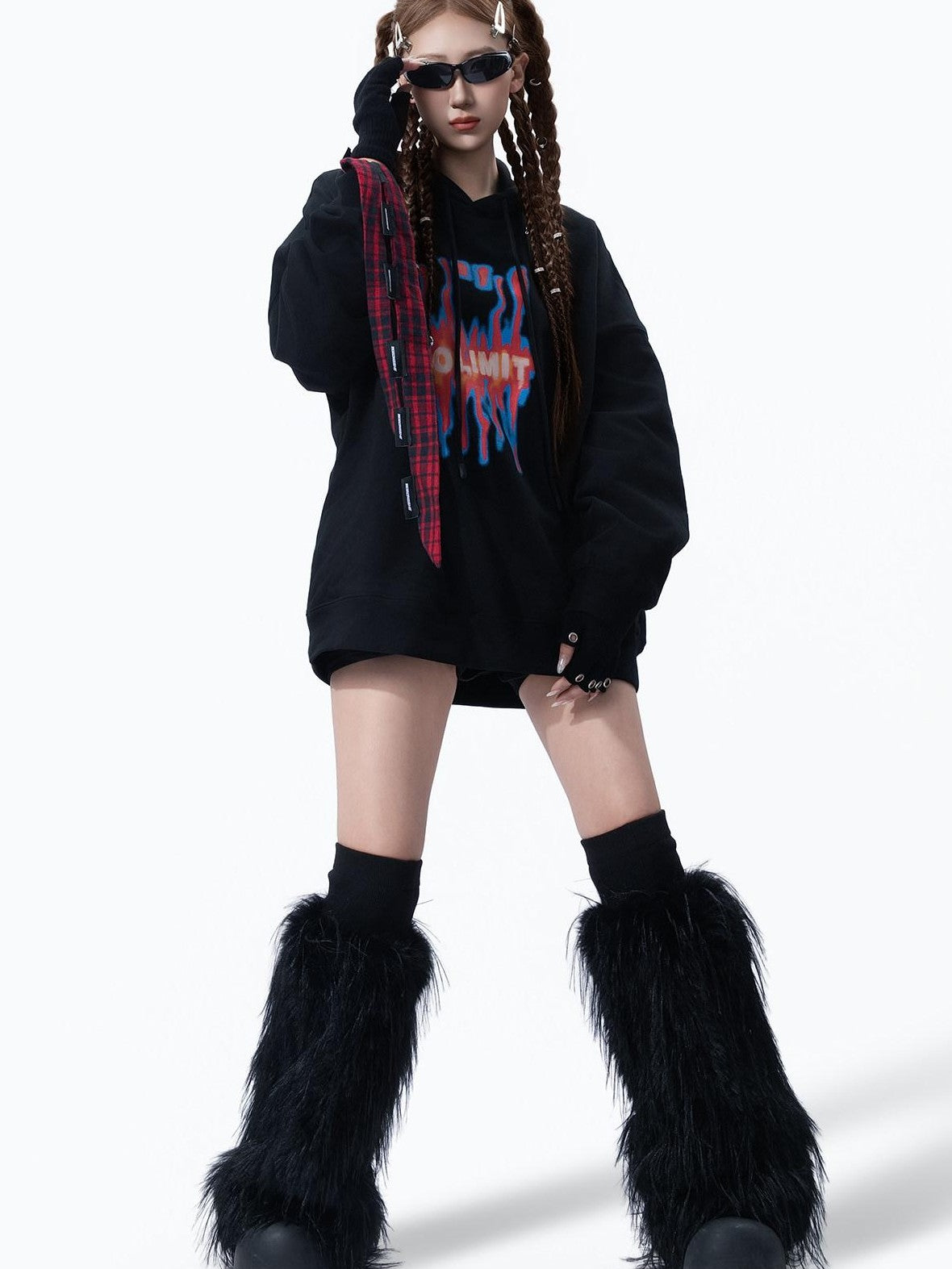 MOGONGSHE American Vintage Slouchy Chic Women's Heavyweight Cotton Hoodies