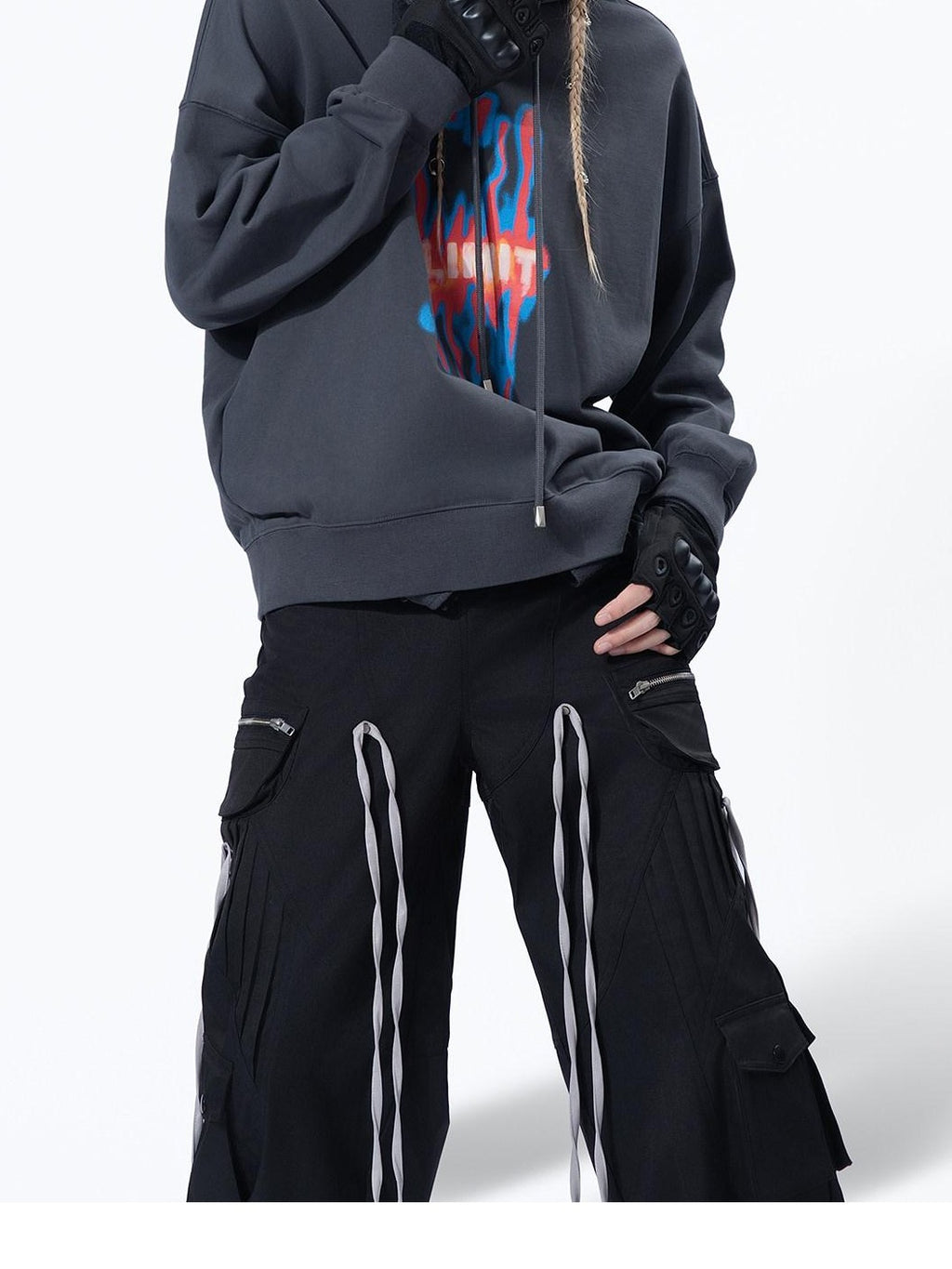 MOGONGSHE American Vintage Slouchy Chic Women's Heavyweight Cotton Hoodies