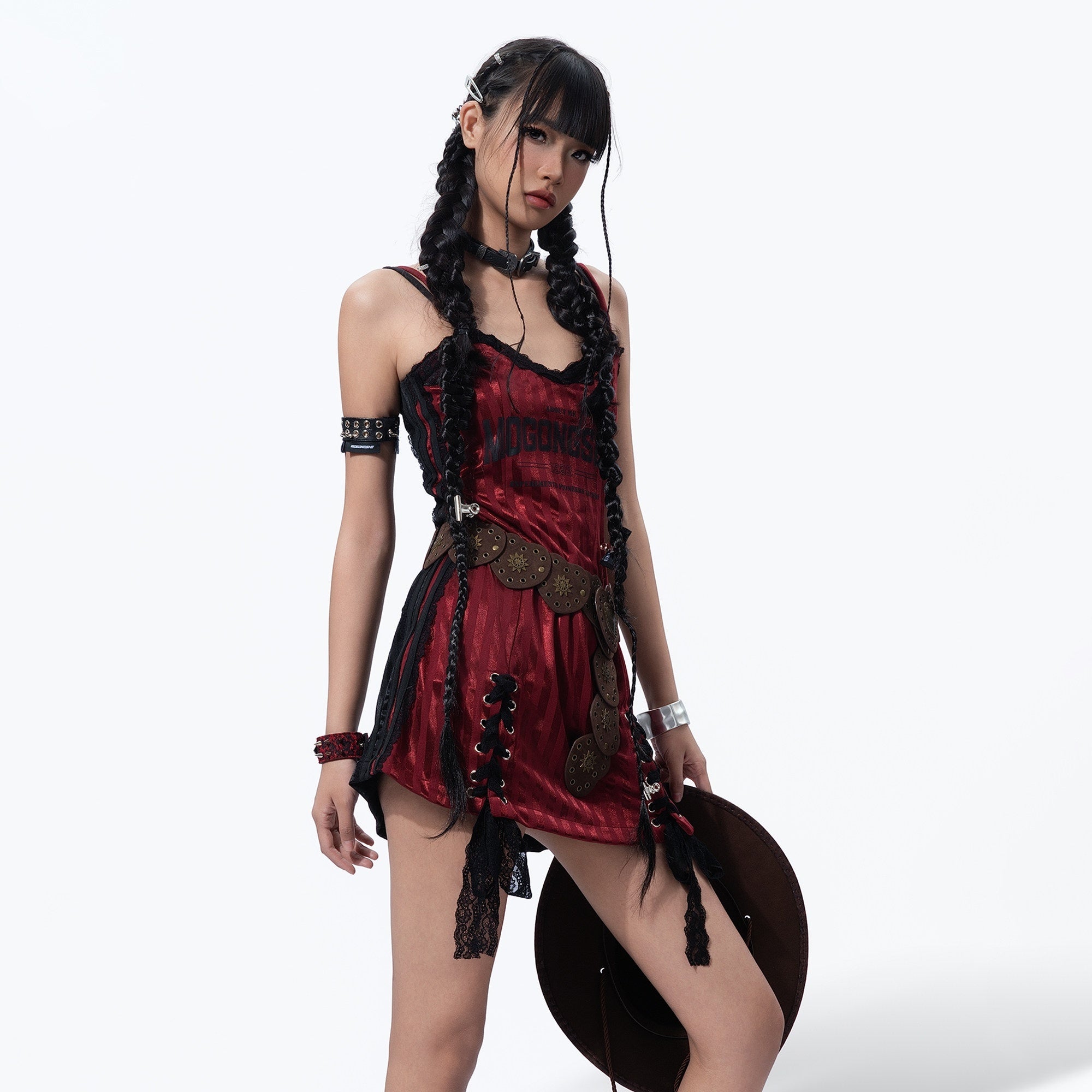 MOGONGSHE_Black_Red_Asymmetrical_Patchwork_Y2k_Retro_Slim_Women's_Slip_Mini_Dresses_950885917282_MISSTT