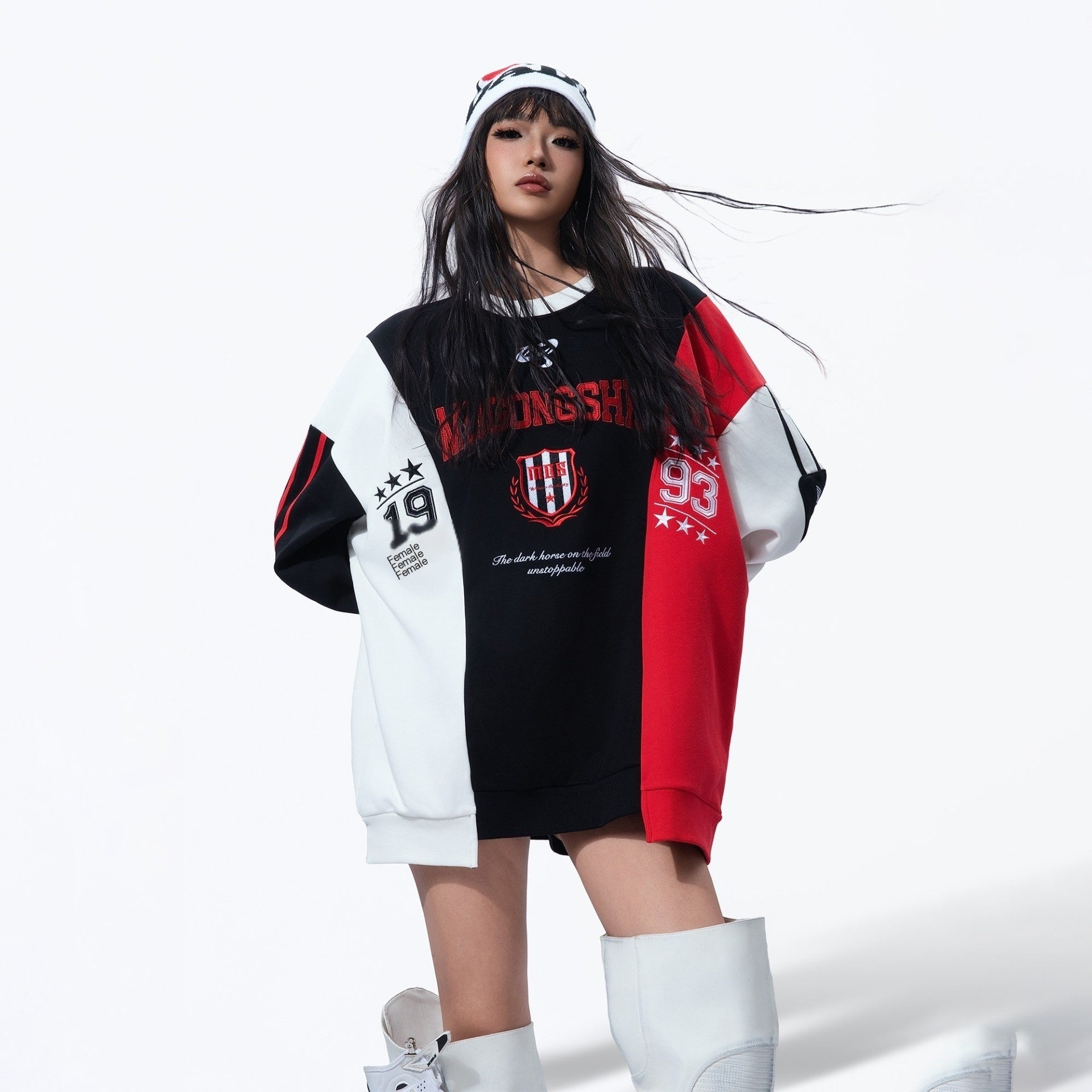 MOGONGSHE_Black_Red_White_Colorblock_Embroidered_Women's_Retro_Sport_Long_Sleeve_T-shirts_1009748127163_MISSTT