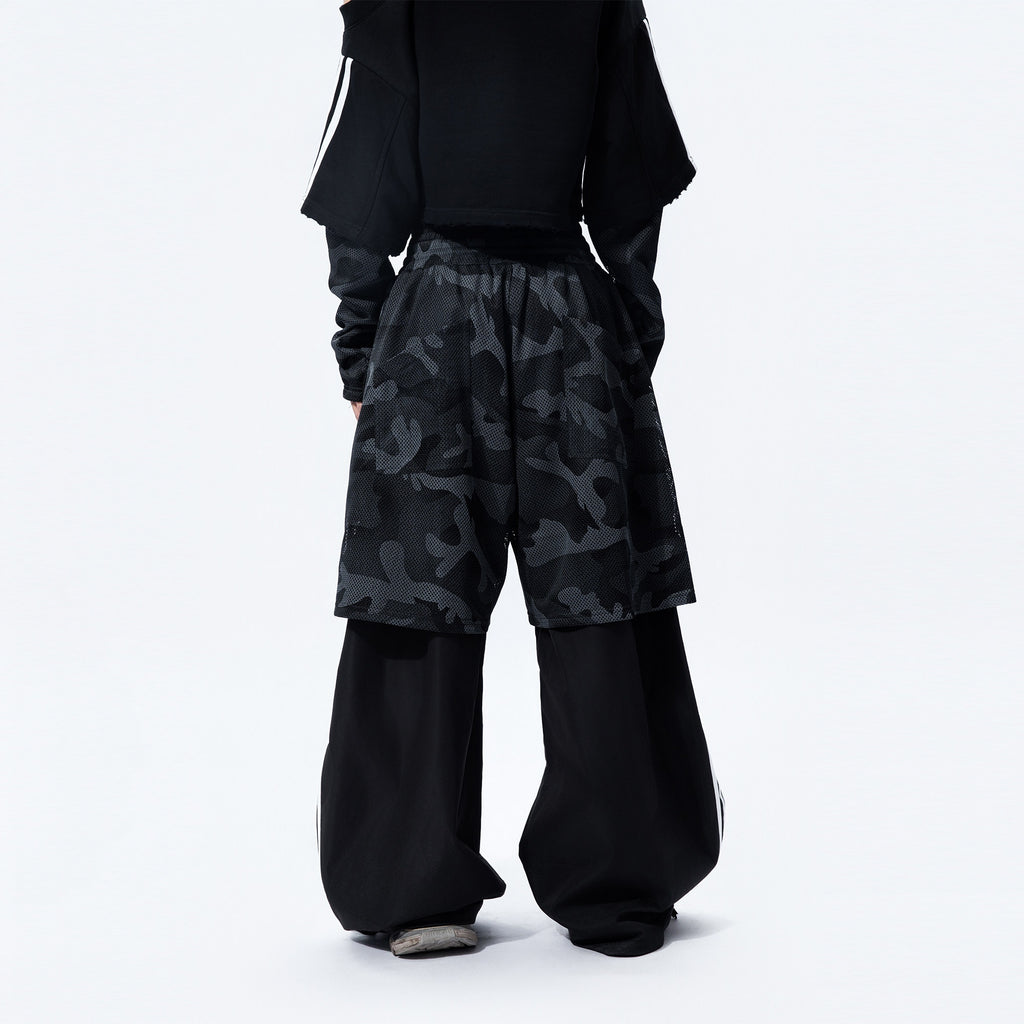 MOGONGSHE_Camouflage_Mesh_Splice_Two_Layer_Illusion_Women's_Loose_Wide-leg_Pants_970966668147_MISSTT