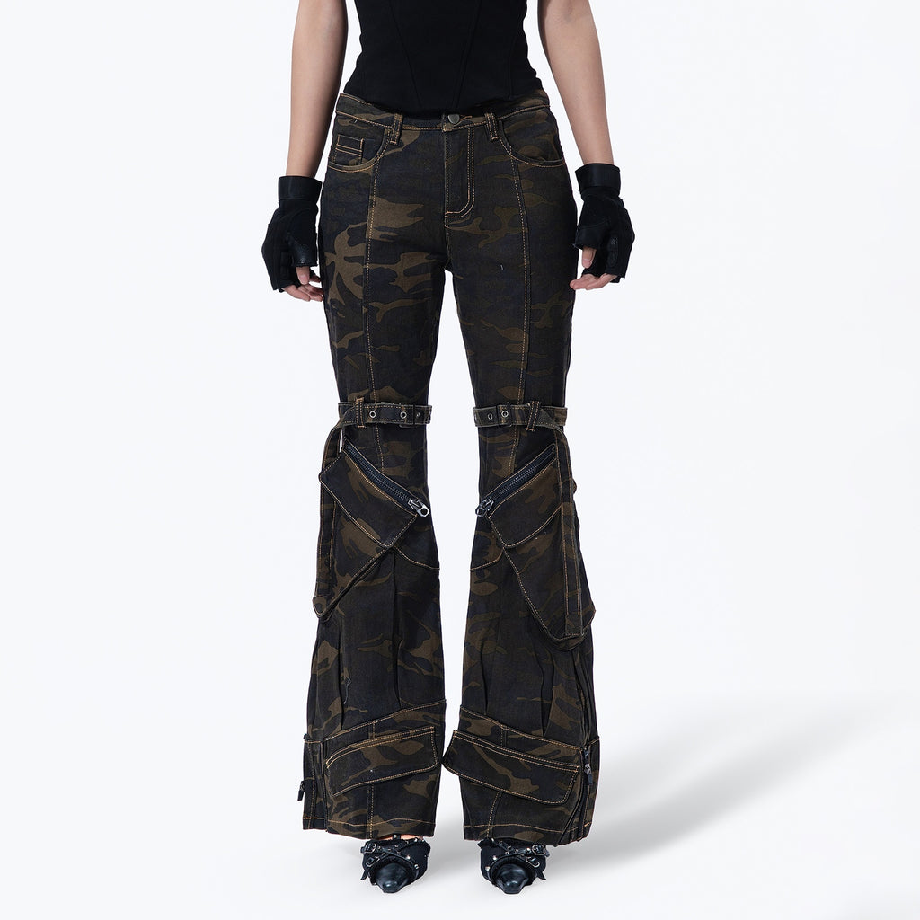 MOGONGSHE_Camouflage_Vintage_Cargo_Zipper_Printed_Slimming_Women's_Denim_Flare_Jeans_975409215106_MISSTT