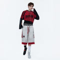 MOGONGSHE_Colorblock_Drawstring_Graffiti_Embroidered_Wide_Leg_Cotton_Women's_Athletic_Shorts_1090209809567_MISSTT