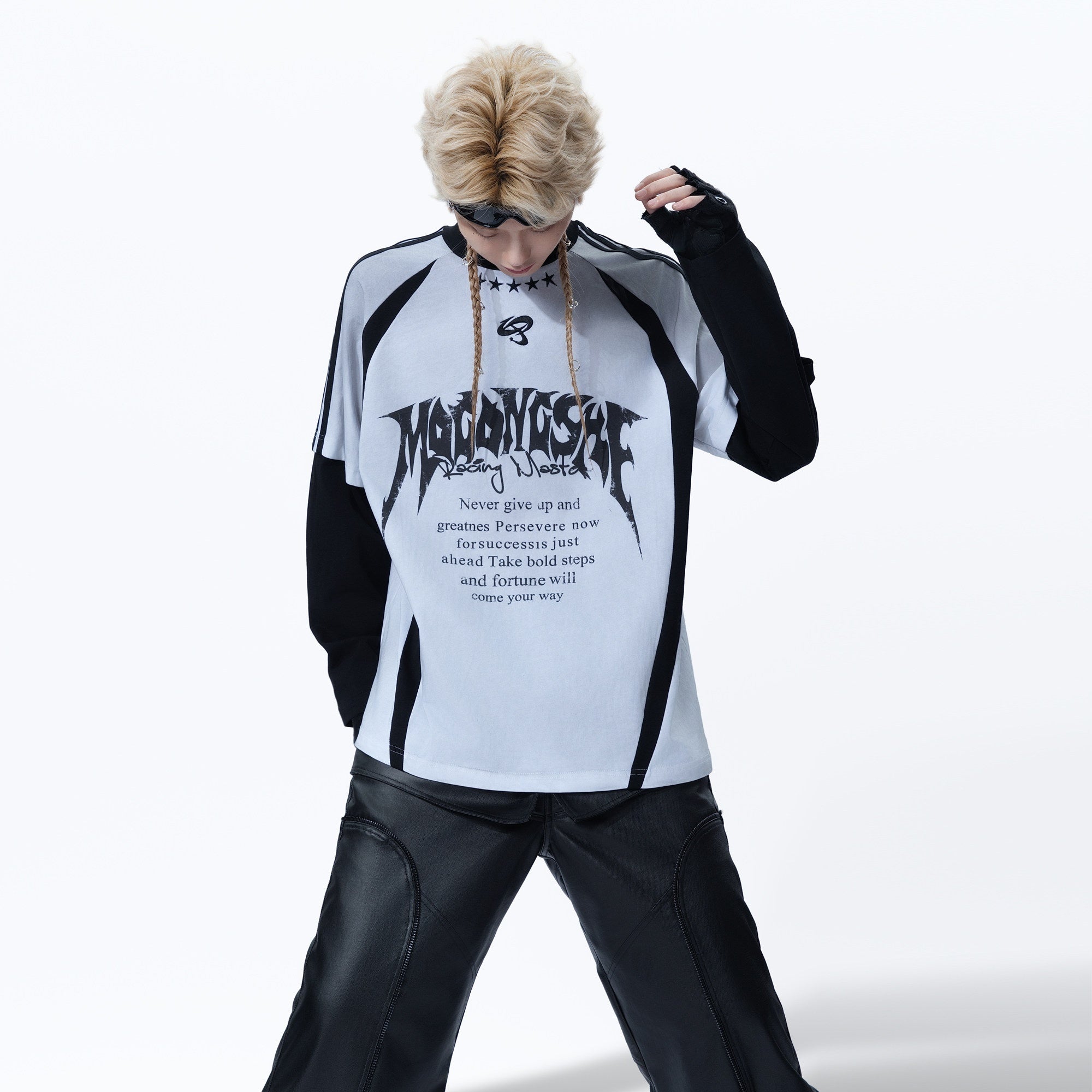 MOGONGSHE_Dark_Street_Patchwork_Colorblock_Distressed_Logo_Women's_Long_Sleeve_T-shirts_1009770947931_MISSTT