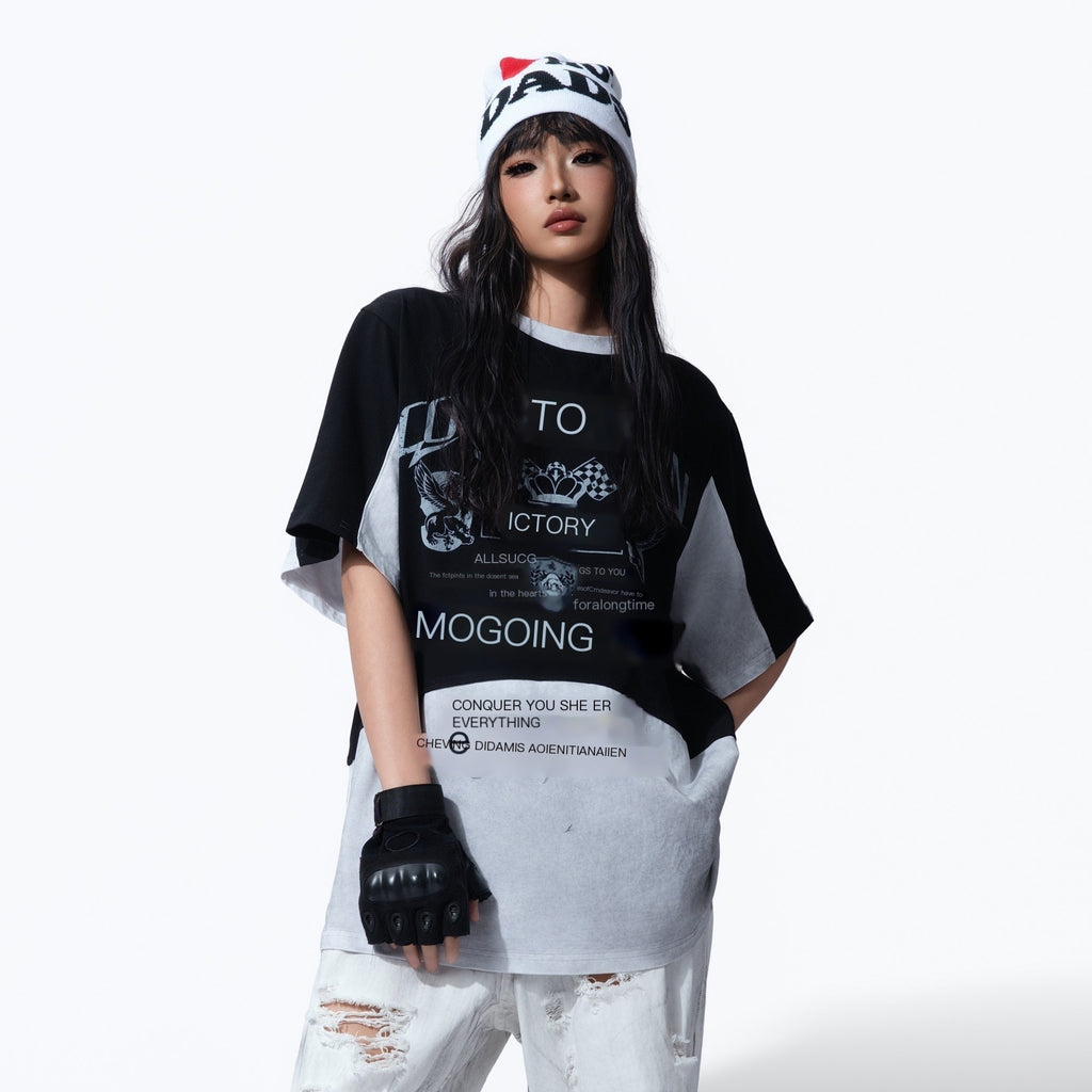 MOGONGSHE_Racing_Colorblock_Washed_Loose_Women's_Short_Sleeve_T-shirts_931261118859_MISSTT