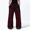 MOGONGSHE_Red_Camo_Dual_Waist_Colorblock_Women's_Cotton_Drape_Wide-leg_Jeans_998449524207_MISSTT