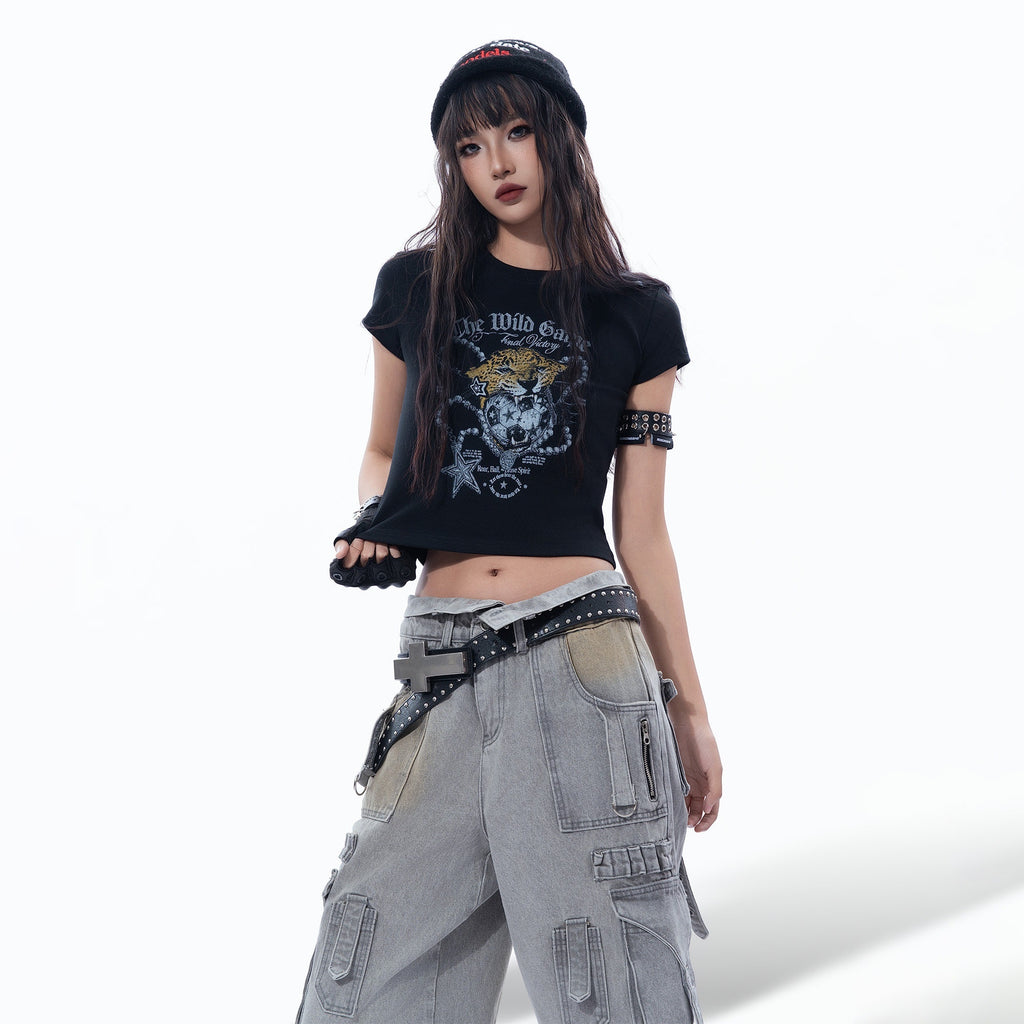 MOGONGSHE_Sweet_Cool_Chain_And_Gold_Leopard_Holding_Ball_Print_Women's_Crop_Tops_1067541445808_MISSTT