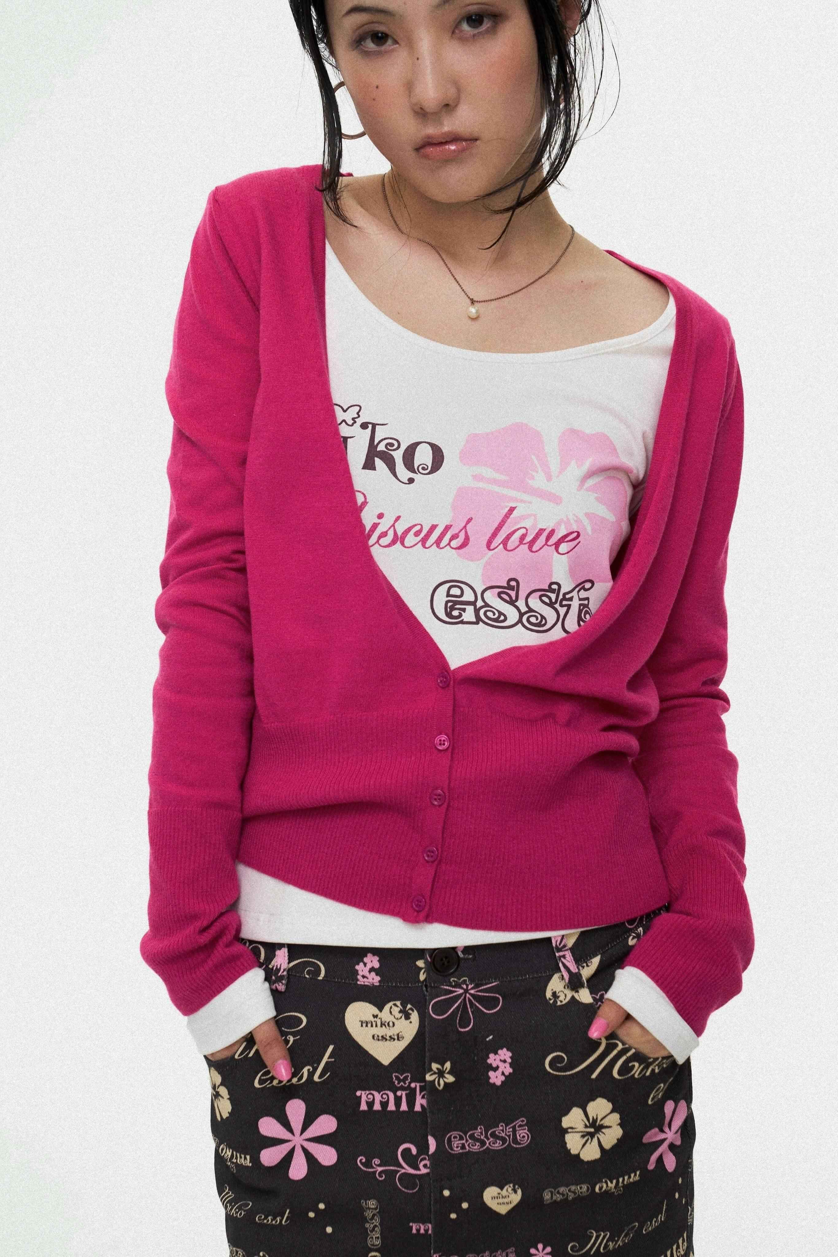 Miko_esst_Antique_Rose_V-neck_Layered_Vintage_Women's_Wool_Blend_Cardigans_895128967647_MISSTT