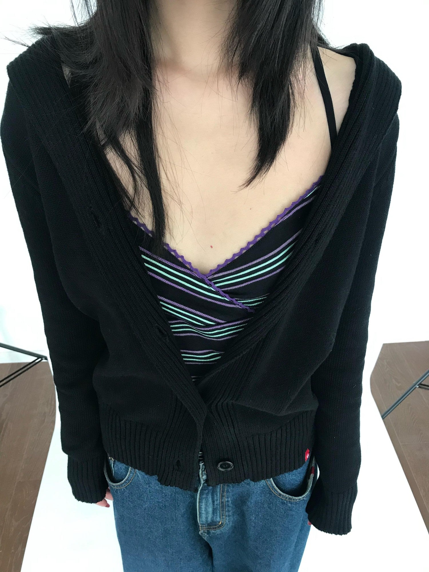 Miko esst Japanese Vintage Slim Fit Hooded Layering Women's Organic Cotton Zip-up Hoodies