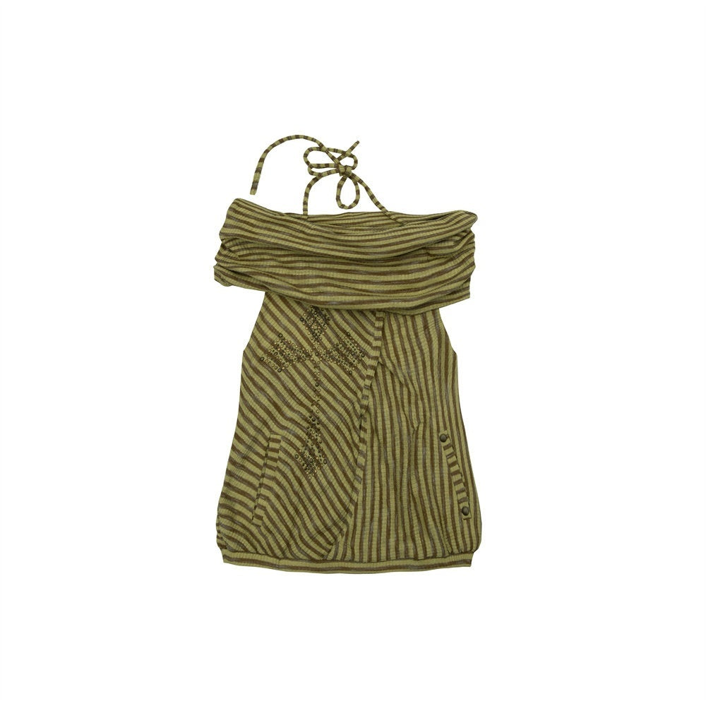 NO_ROMANCE_Backless_Studded_Tie_Halter_Loose_Fit_Striped_Youth_Cotton_Blend_Tank_Tops_MISSTT