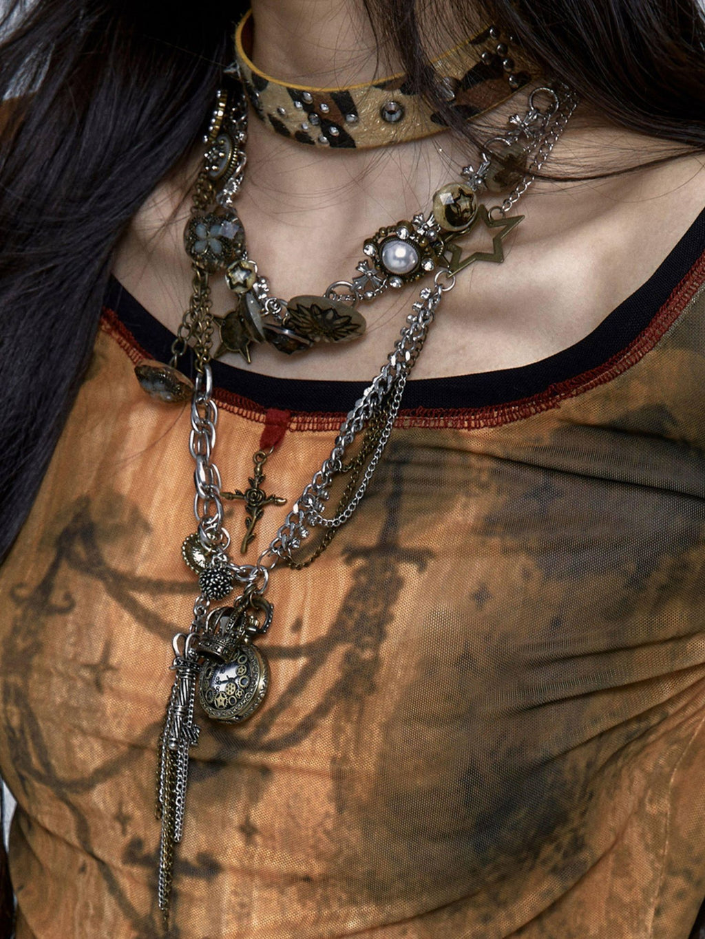 NO ROMANCE Dainty Minimalist Layering Elegant For Women Delicate Jewelry Pendants