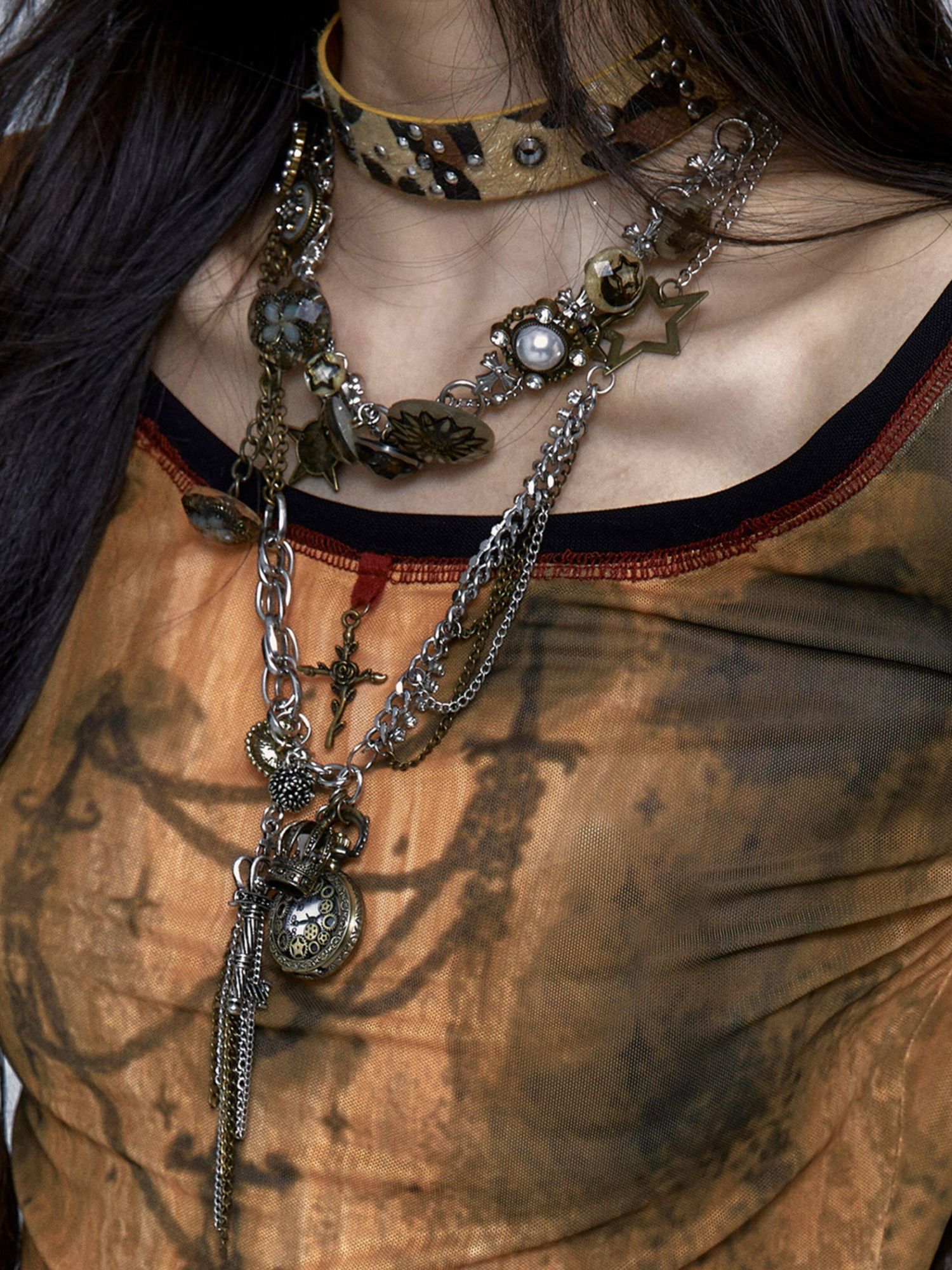 NO ROMANCE Dainty Minimalist Layering Elegant For Women Delicate Jewelry Pendants