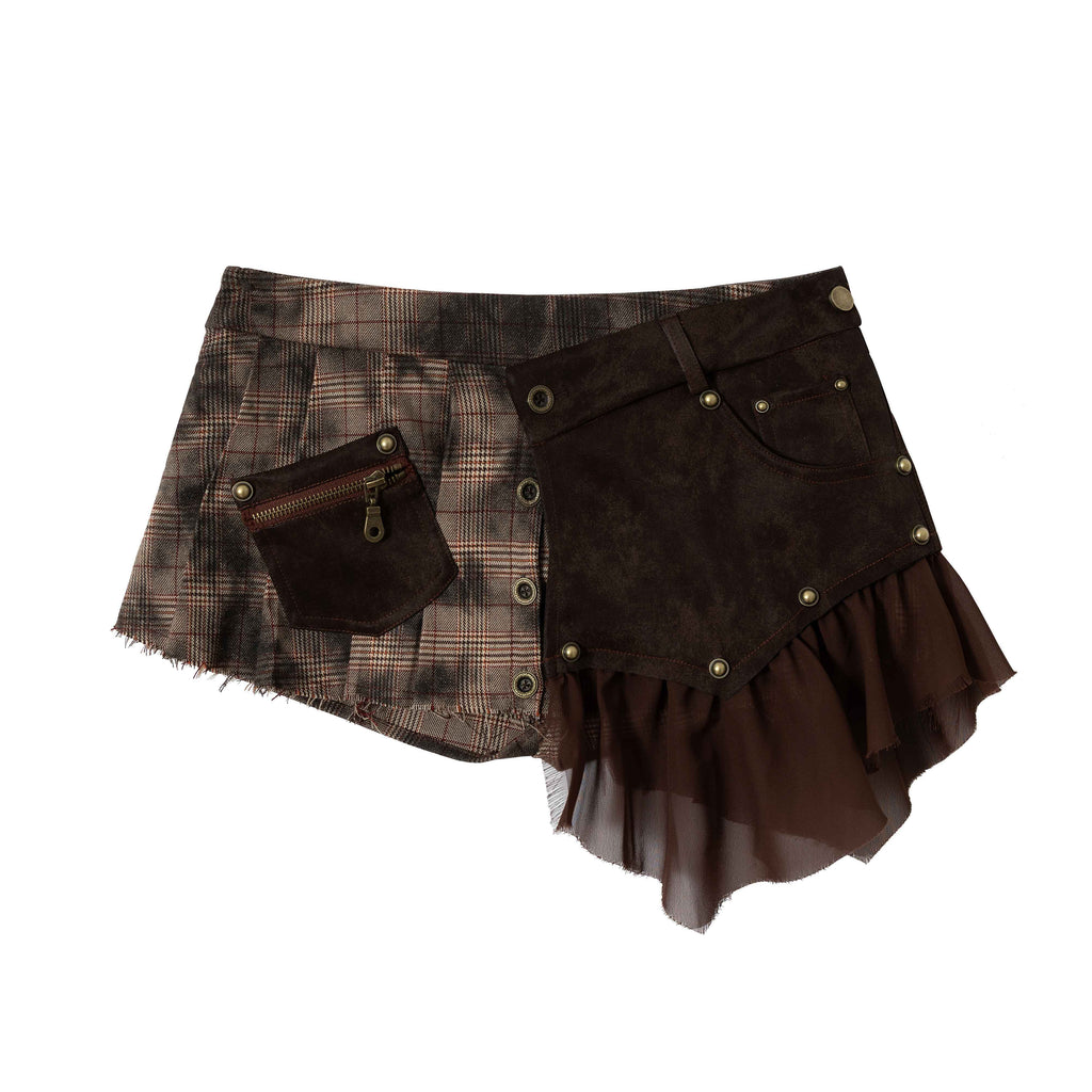 NO_ROMANCE_Detachable_Punk_Pleated_Low_Waist_Casual_Citywalk_Women_Patchwork_Mini_Skirts_MISSTT
