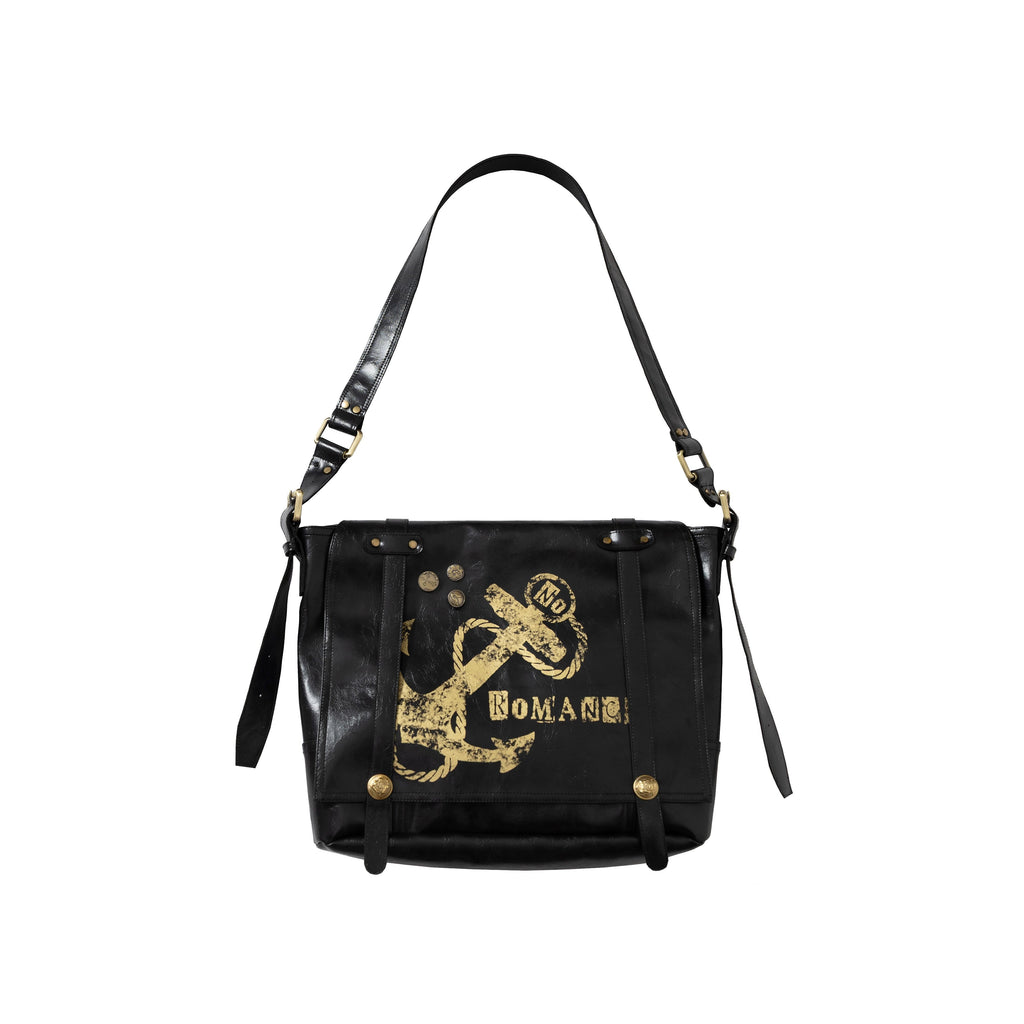 NO_ROMANCE_Durable_Pvc_Semi_Rigid_Shoulder_Crossbody_Black_White_Cross_Body_Bags_MISSTT