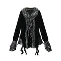 NO_ROMANCE_Edgy_Punk_Slim_Fit_Faux_Fur_Collar_V-neck_Long_Sleeve_Leopard_Print_Blouses_MISSTT