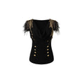 NO_ROMANCE_Elegant_Court_Cowl_Neck_Slim_Fit_Cropped_Black_Gold_Women_Viscose_Tank_Tops_MISSTT