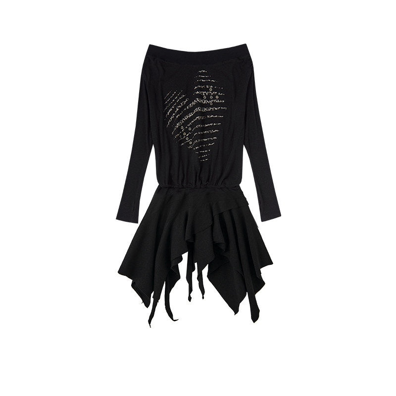 NO_ROMANCE_Embroidered_Punk_Off_Shoulder_Cinched_Waist_Long_Sleeve_Casual_Midi_Dresses_MISSTT