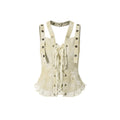 NO_ROMANCE_Faux_Pu_Minimalist_Slim_Fit_Original_Design_Almond_Beige_Tank_Tops_MISSTT