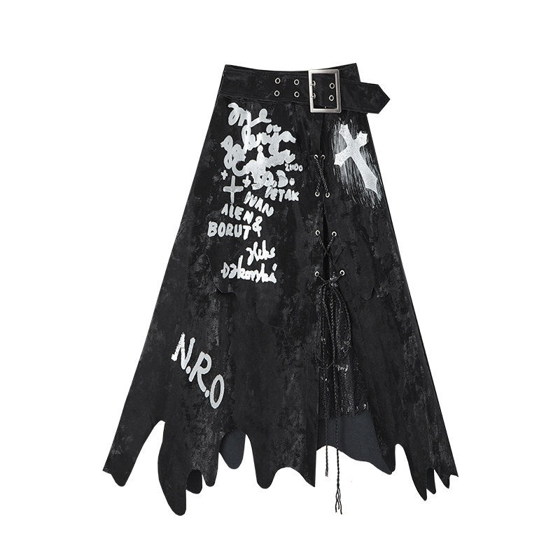 NO_ROMANCE_Hand_Painted_Patchwork_Tie_Dye_Lace_Vintage_Women_Printed_Maxi_Skirts_MISSTT