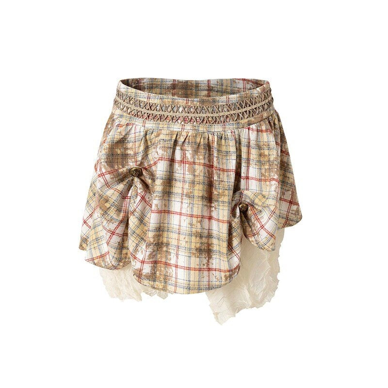 NO_ROMANCE_High_Waist_Vintage_Pleated_A_Line_Loose_Fit_Young_Women_Plaid_Check_Mini_Skirts_MISSTT