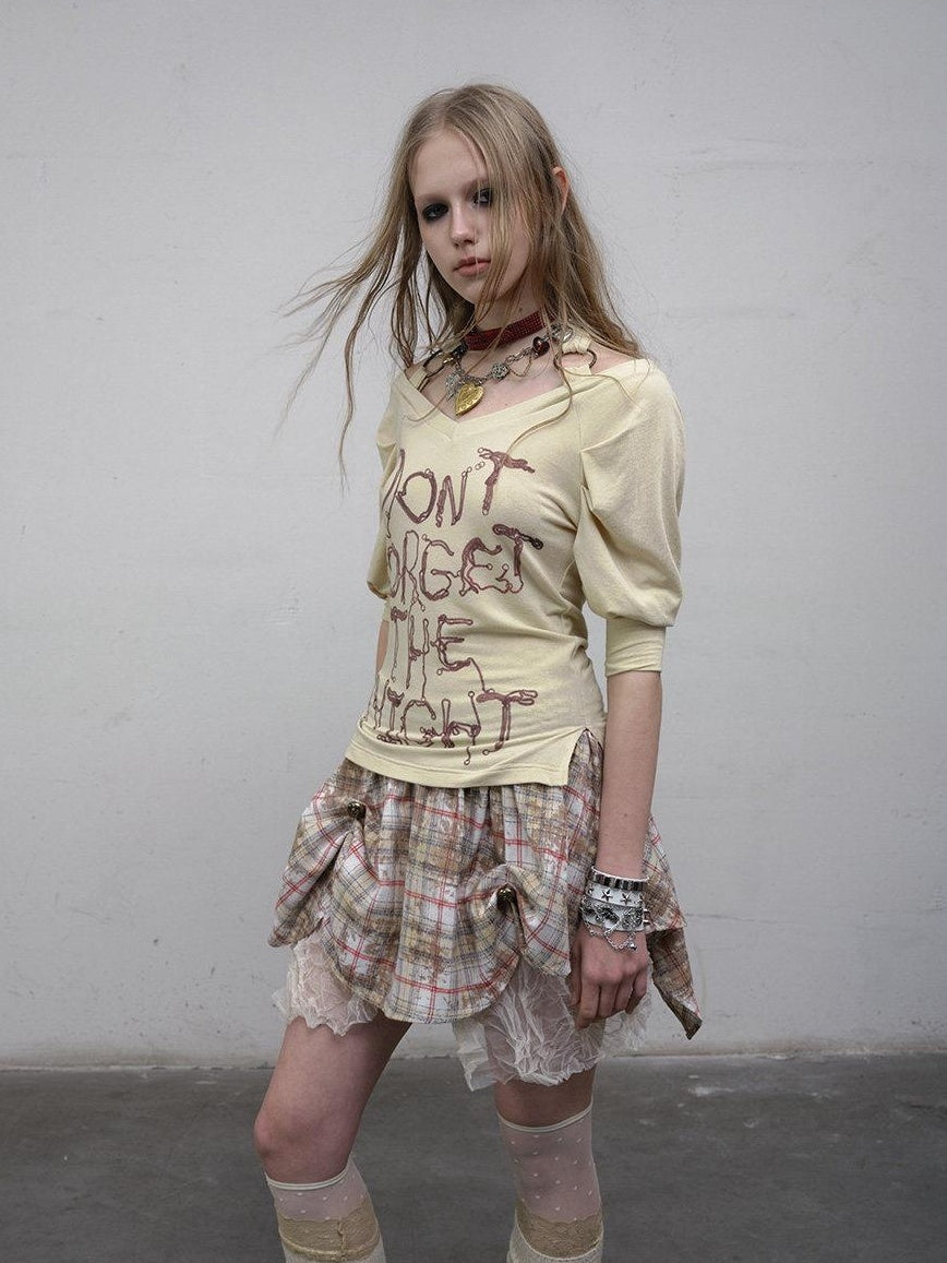 NO ROMANCE High Waist Vintage Pleated A Line Loose Fit Young Women Plaid Check Mini Skirts