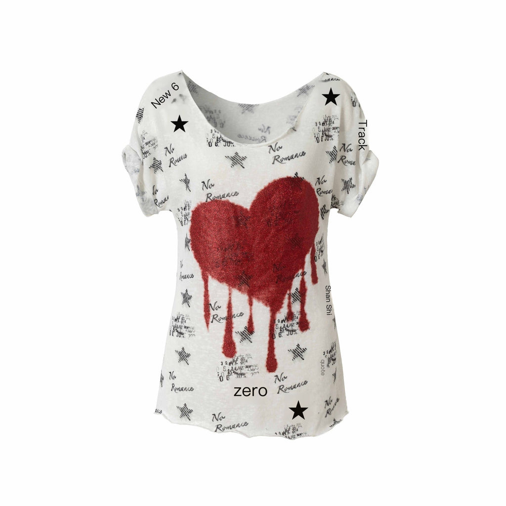 NO_ROMANCE_Lightweight_Cotton_Street_Punk_Slim_Women_Heart_Print_Short_Sleeve_T-Shirts_MISSTT