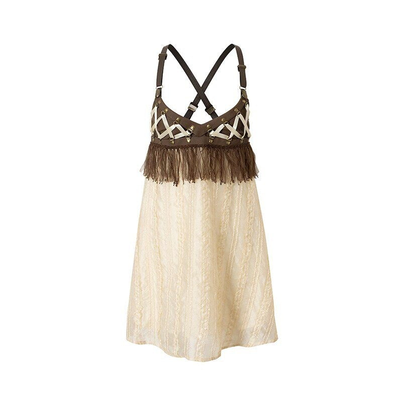 NO_ROMANCE_Lightweight_Khaki_Vintage_Natural_Waist_Spaghetti_Strap_Travel_Slip_Midi_Dresses_MISSTT