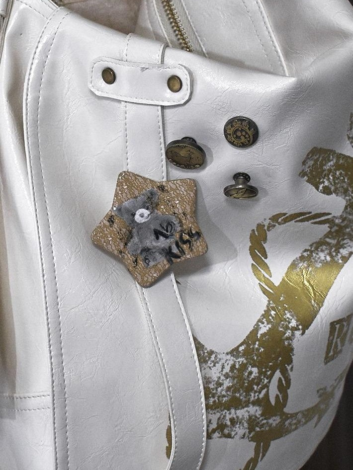 NO ROMANCE Original Design Mixed Material Floral Metal Women Fashion Jewelry Brooches