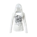 NO_ROMANCE_Punk_Printed_Slim_Fit_Hooded_For_Women_Dark_Gray_Long_Sleeve_T-Shirts_MISSTT