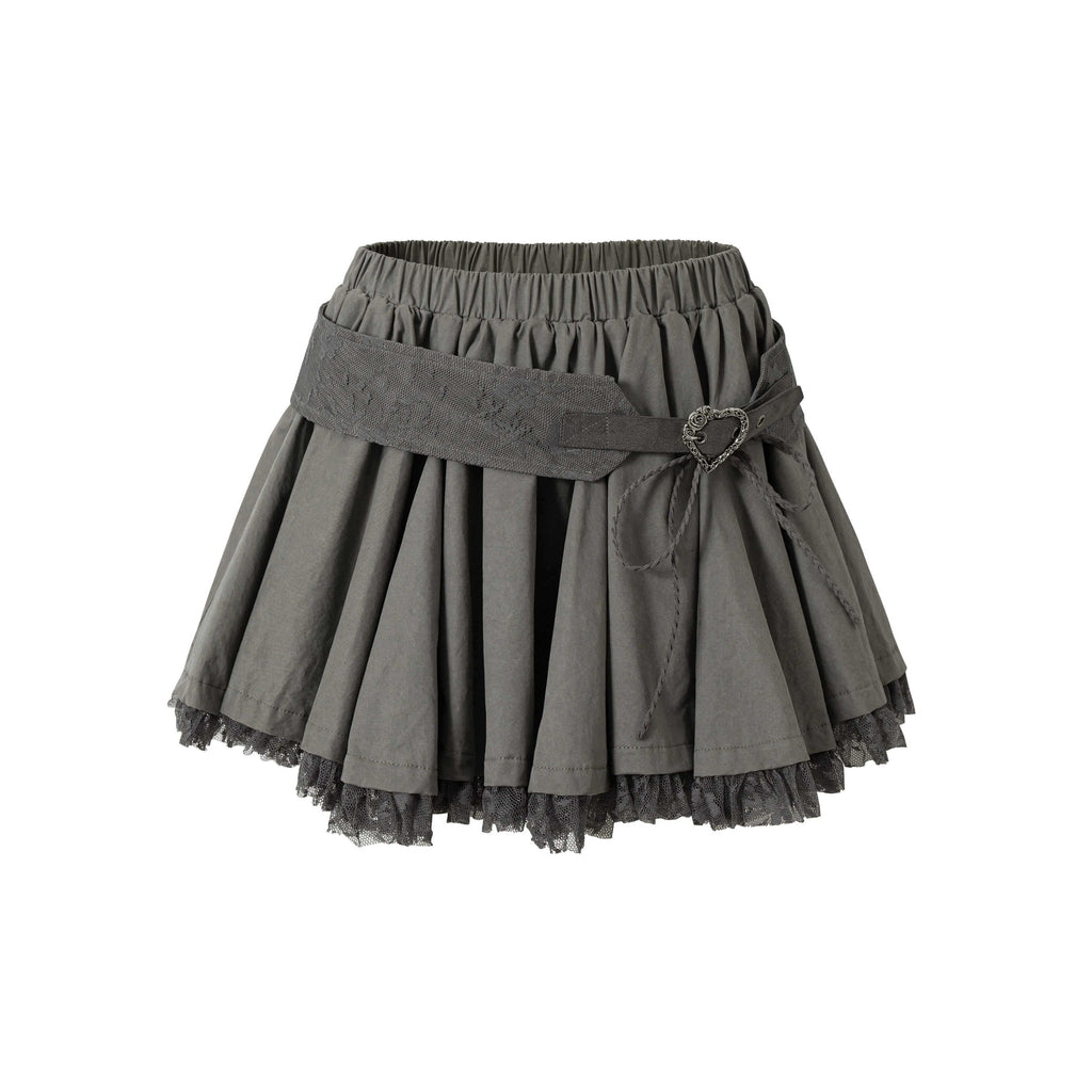 NO_ROMANCE_Pure_Cotton_Vintage_Mid_Rise_Distressed_Tiered_Relaxed_Warm_Gray_Mini_Skirts_MISSTT