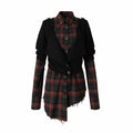 NO_ROMANCE_Shape_Retaining_Uv_Punk_Fitted_Asymmetric_Layered_Plaid_Collared_Blouses_MISSTT