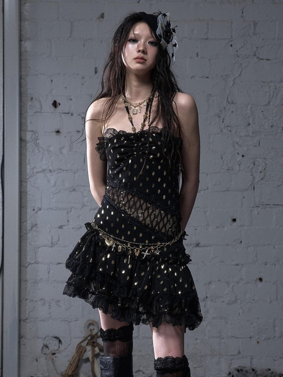NO ROMANCE Sleek Polyester Spaghetti Strap Party Ready Women Black Casual Mini Dresses