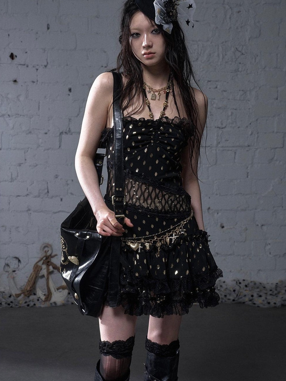 NO ROMANCE Sleek Polyester Spaghetti Strap Party Ready Women Black Casual Mini Dresses