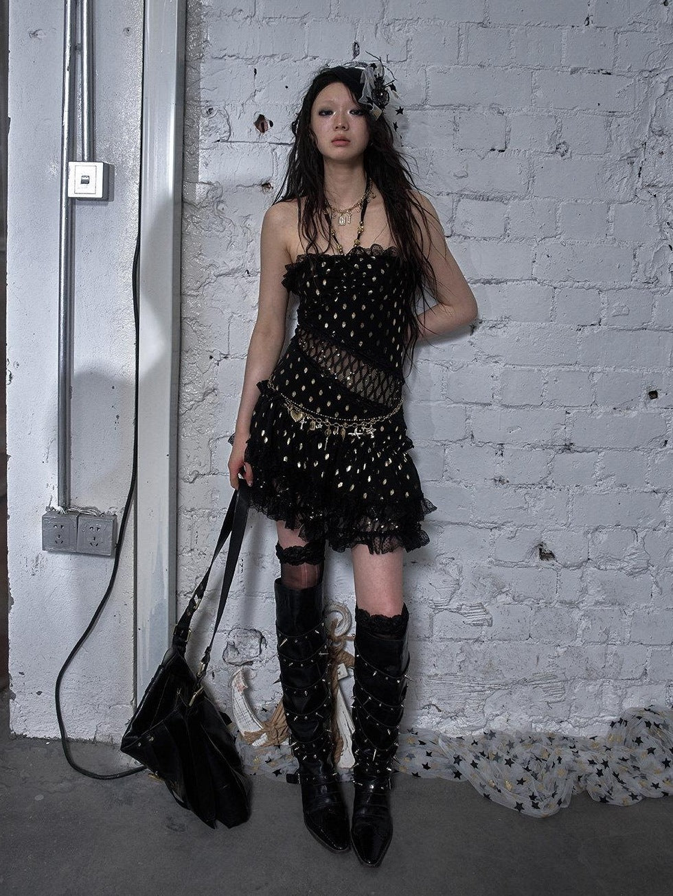 NO ROMANCE Sleek Polyester Spaghetti Strap Party Ready Women Black Casual Mini Dresses