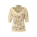 NO_ROMANCE_Slim_Fit_Printed_U_Neck_Women_Beige_Maroon_Cotton_Blend_Short_Sleeve_T-Shirts_MISSTT
