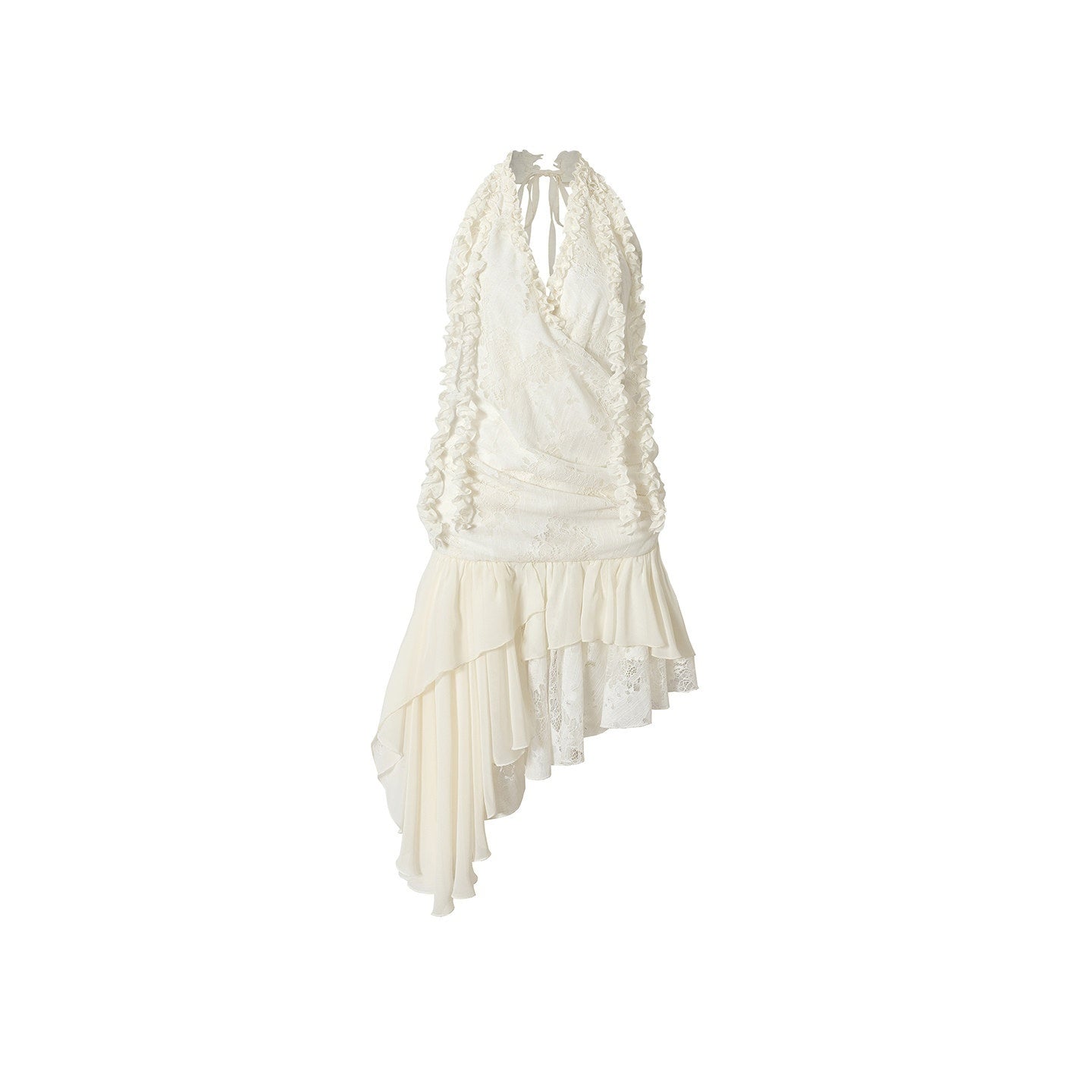 NO_ROMANCE_Soft_Romantic_Halter_Loose_Irregular_Hem_Vacation_Party_Casual_Mini_Dresses_MISSTT