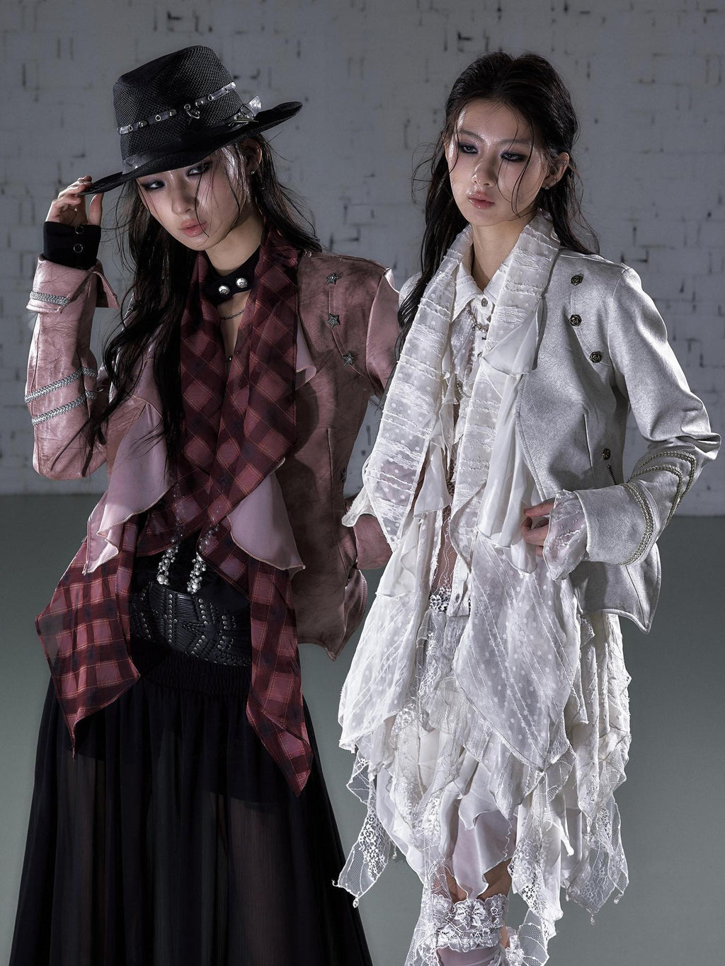 NO ROMANCE Vintage Scarf Collar Ribbon Slim Fit Cropped Women Long Sleeve Casual Jackets