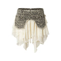 NO_ROMANCE_Washed_Patchwork_Asymmetric_Hem_Mid_Rise_Young_Women_Leopard_Plaid_Mini_Skirts_MISSTT
