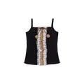 NextPassport_MOF_Black_Multilayer_Lace_Trim_Pom_Pom_Bow_Women's_Cotton_Blend_Camisoles_766977235185_MISSTT