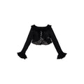 NextPassport_MOF_Black_Sheer_Lace_Round_Neck_Slim_Fit_Women's_Nylon_Cardigans_951484628465_MISSTT