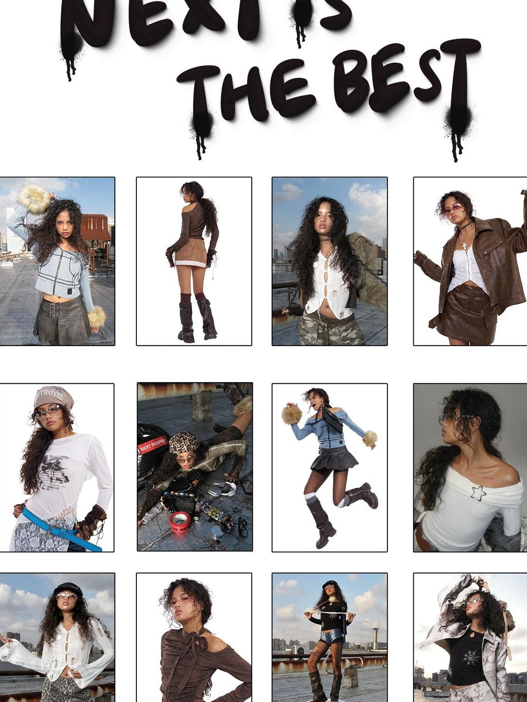 NextPassport MOF Brown Asymmetric One Shoulder Scarf Printed Women's Long Sleeve T-shirts