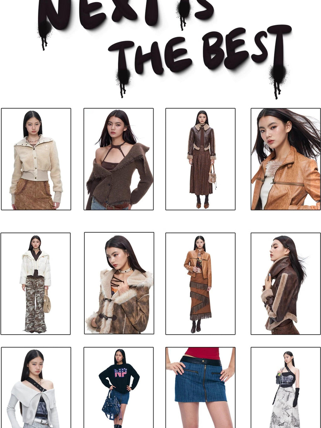NextPassport MOF Brown Cross Zipper Cropped Slim Fit Women's Pu Leather Jackets
