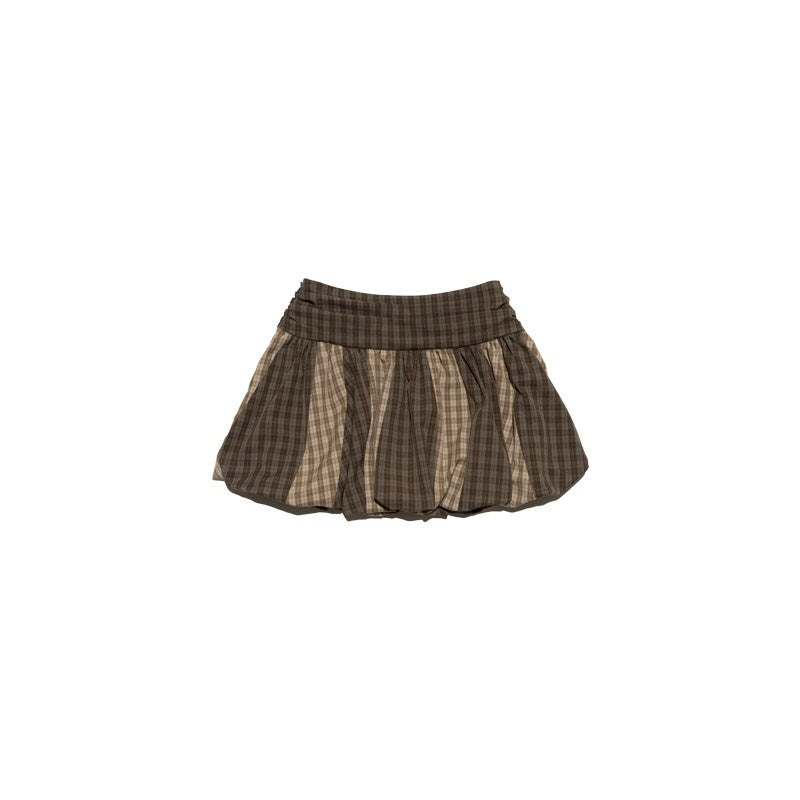 NextPassport_MOF_Brown_Plaid_Patchwork_Striped_Pumpkin_Women's_Polyester_Blend_Mini_Skirts_934635359780_MISSTT