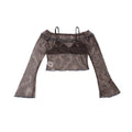 NextPassport_MOF_Brown_Printed_Flocked_Sheer_Camisole_Women's_Mesh_Long_Sleeve_T-shirts_729132239001_MISSTT