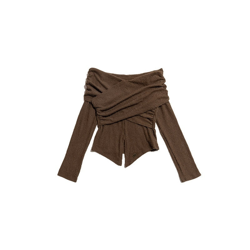 NextPassport_MOF_Deep_Brown_Cross_Front_Bardot_Slim_Fit_Women's_Other_Fabric_Long_Sleeve_T-shirts_845956606804_MISSTT