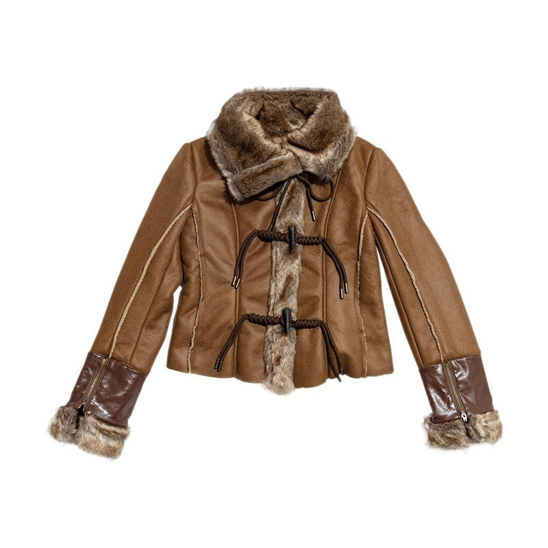 NextPassport_MOF_Deep_Brown_Twist_Rope_Button_Shearling_Lapel_Cropped_Women's_Leather_Jackets_845847339048_MISSTT